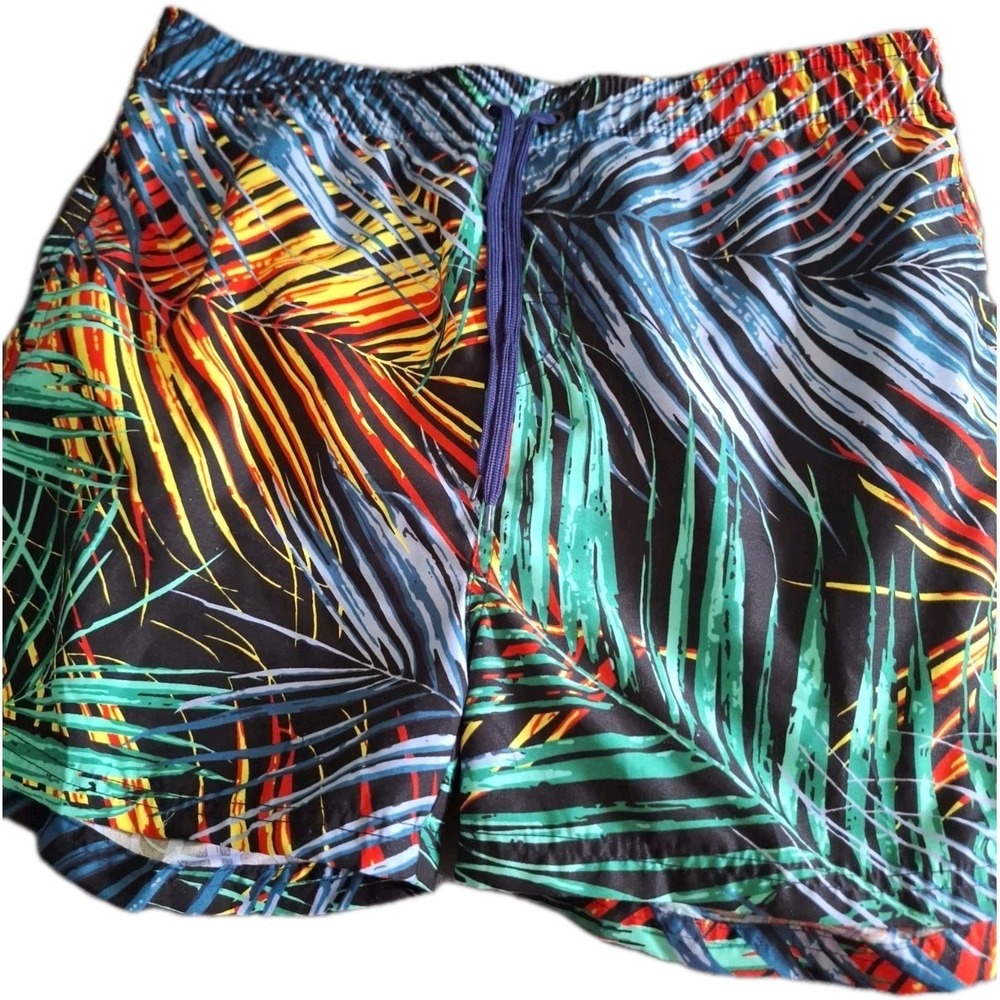 Burnside L Mens Colorful  Swimware Trunks With Side Pockets G-019